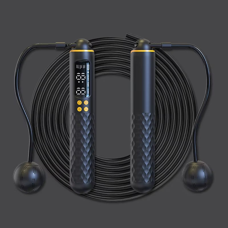 Rechargeable Digital Jump Rope with Wireless Calorie Counter - Adjustable Length for Ultimate Training!