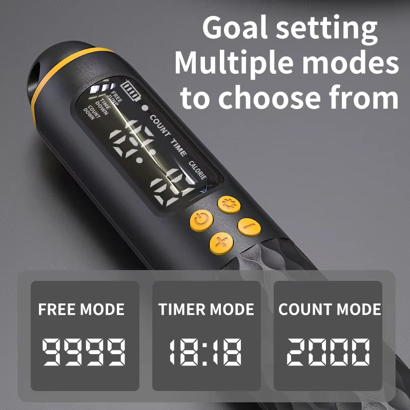 Rechargeable Digital Jump Rope with Wireless Calorie Counter - Adjustable Length for Ultimate Training!
