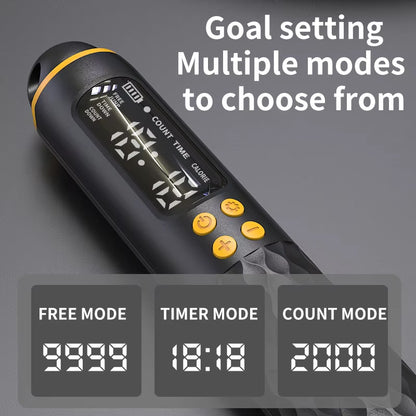 Rechargeable Digital Jump Rope with Wireless Calorie Counter - Adjustable Length for Ultimate Training!