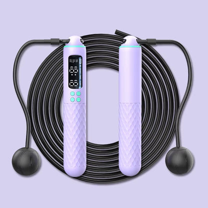 Rechargeable Digital Jump Rope with Wireless Calorie Counter - Adjustable Length for Ultimate Training!